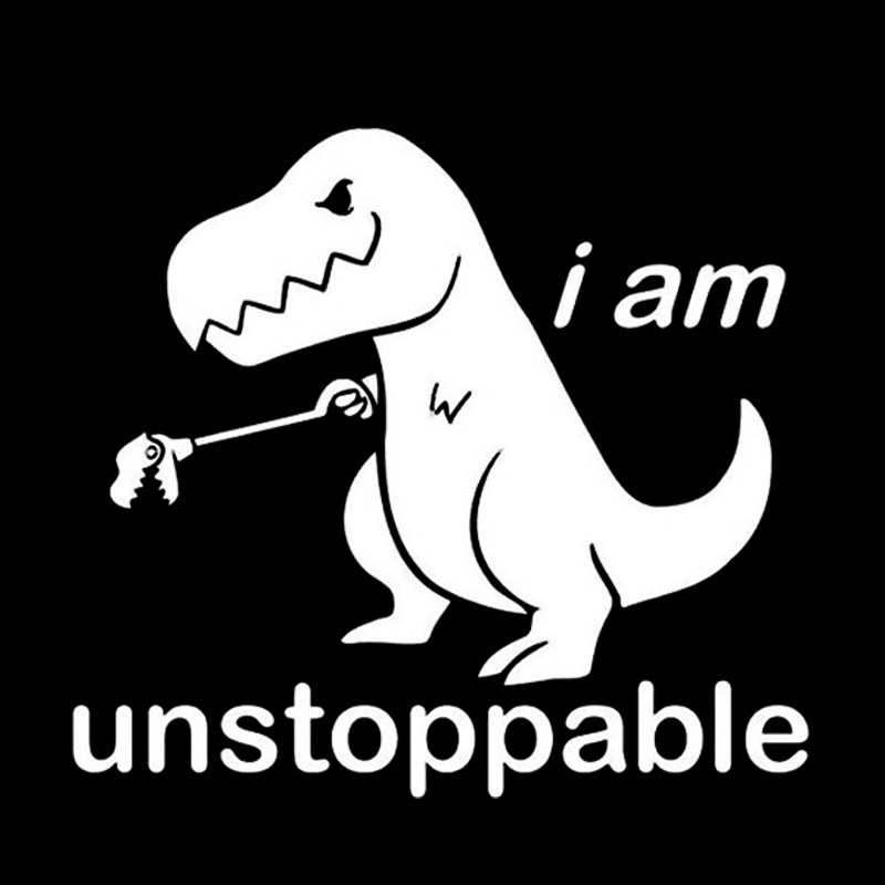 Playful Dinosaur Car Decal